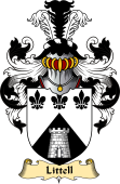 English Coat of Arms (v.23) for the family Littell or Little