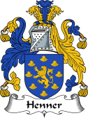 English Coat of Arms for the family Henner