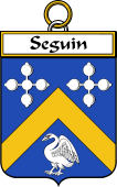 French Coat of Arms Badge for Seguin