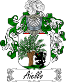 Araldica Italiana Coat of arms used by the Italian family Aiello