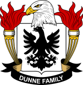 Coat of arms used by the Dunne family in the United States of America