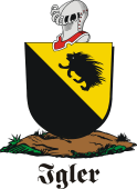 German shield on a mount for Igler