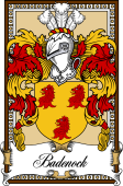 Scottish Coat of Arms Bookplate for Badenock