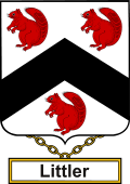 English Coat of Arms Shield Badge for Littler