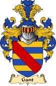 English Coat of Arms (v.23) for the family Gant or Gaunt