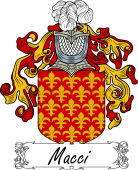 Araldica Italiana Coat of arms used by the Italian family Macci