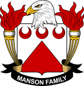 Coat of arms used by the Manson family in the United States of America