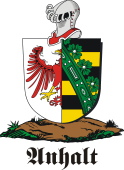German shield on a mount for Anhalt
