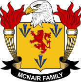 Coat of arms used by the McNair family in the United States of America