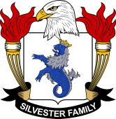 Coat of arms used by the Silvester family in the United States of America