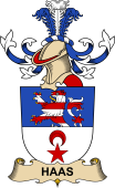 Republic of Austria Coat of Arms for Haas (de Kattenburg)