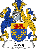 English Coat of Arms for the family Davy