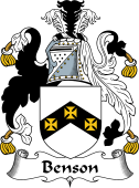English Coat of Arms for Benson