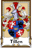 German Coat of Arms Wappen Bookplate  for Tillen