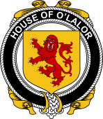 Irish Coat of Arms Badge for the O'LALOR family