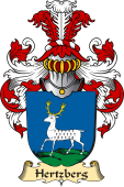v.23 Coat of Family Arms from Germany for Hertzberg