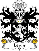 Welsh Coat of Arms for Lewis (of Y Fan or Van, Caerphilly, Glamorgan)