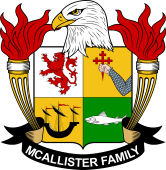 Coat of arms used by the McAllister family in the United States of America