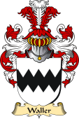 v.23 Coat of Family Arms from Germany for Waller