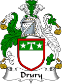 Irish Coat of Arms for Drury or MacDrury