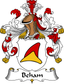 German Wappen Coat of Arms for Beham