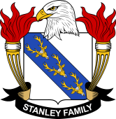 Coat of arms used by the Stanley family in the United States of America