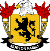 Coat of arms used by the Morton family in the United States of America
