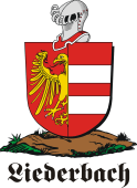 German shield on a mount for Liederbach