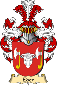 v.23 Coat of Family Arms from Germany for Eder