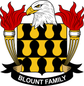 Coat of arms used by the Blount family in the United States of America