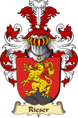 v.23 Coat of Family Arms from Germany for Rieser
