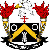 Coat of arms used by the Roberdeau family in the United States of America
