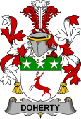 Irish Coat of Arms for Doherty or O'Doherty