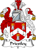 English Coat of Arms for the family Priestley or Prestley