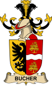 Republic of Austria Coat of Arms for Bucher d'Ulmenau