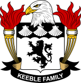 Coat of arms used by the Keeble family in the United States of America