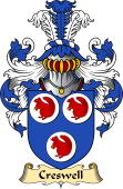 English Coat of Arms (v.23) for the family Creswell