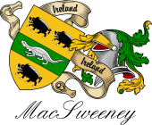 Sept (Clan) Coat of Arms from Ireland for MacSweeney