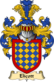 English Coat of Arms (v.23) for the family Elicott