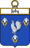 French Coat of Arms Badge for Joly or Jolly