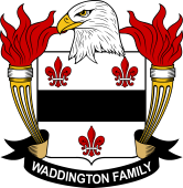 Coat of arms used by the Waddington family in the United States of America