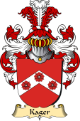 v.23 Coat of Family Arms from Germany for Kager
