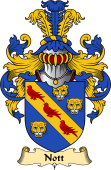 English Coat of Arms (v.23) for the family Nott