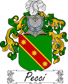 Araldica Italiana Coat of arms used by the Italian family Pecci