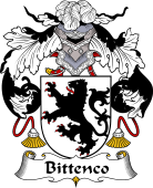 Portuguese Coat of Arms for Bettencourt or Bittenco