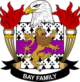 Coat of arms used by the Bay family in the United States of America