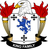 Coat of arms used by the King family in the United States of America