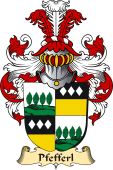 v.23 Coat of Family Arms from Germany for Pfefferl