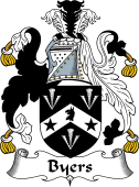 English Coat of Arms for the family Byers