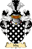 English Coat of Arms (v.23) for the family Irby